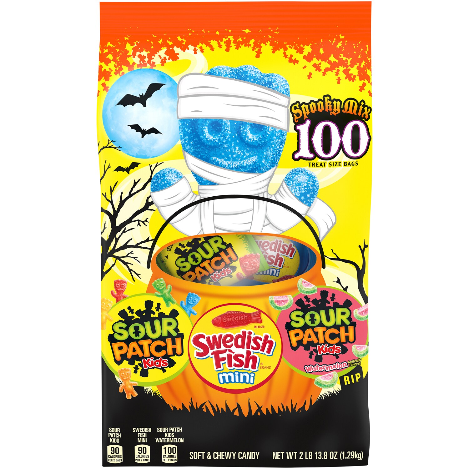 Swedish Fish & Sour Patch Kids Spooky Mix, Treat Size