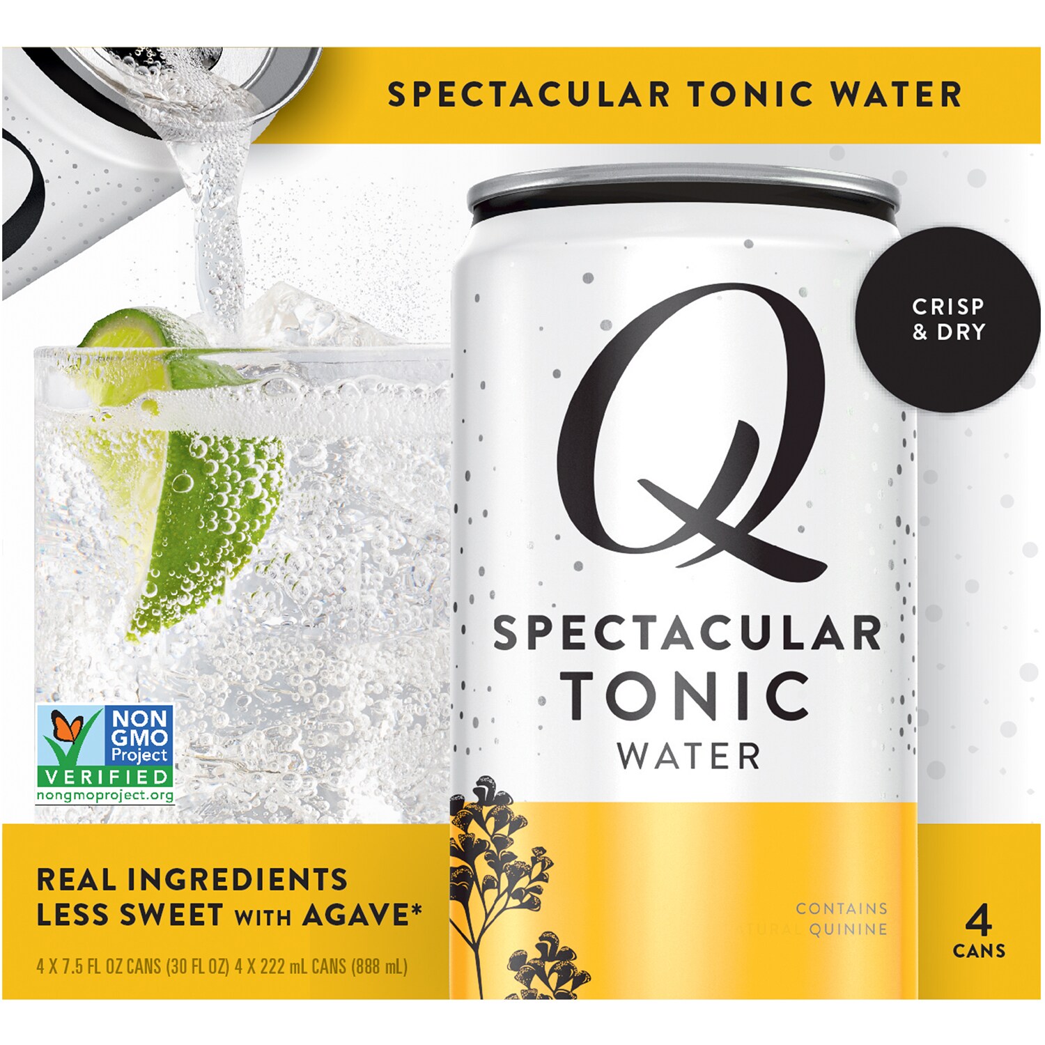 Q Spectacular Tonic Water, Cans