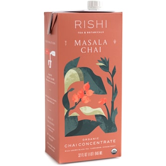 Rishi Organic Masala Chai Concentrate, Carton