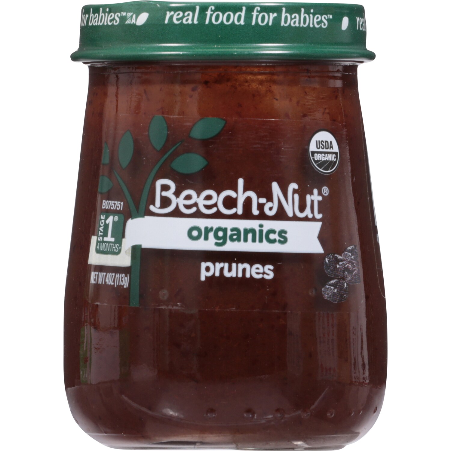 Beech-Nut Organics Stage 1 Baby Food, Prunes