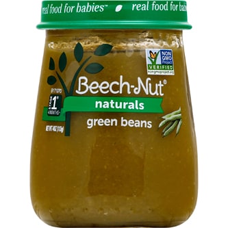 Beech-Nut Naturals Stage 1 Baby Food, Green Beans