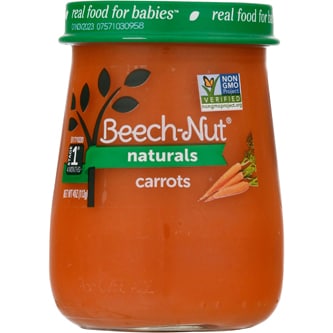 Beech-Nut Naturals Stage 1 Baby Food, Carrots