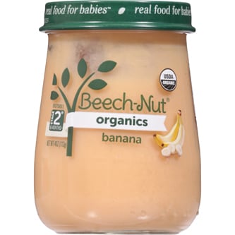 Beech-Nut Organics Stage 2 Baby Food, Banana