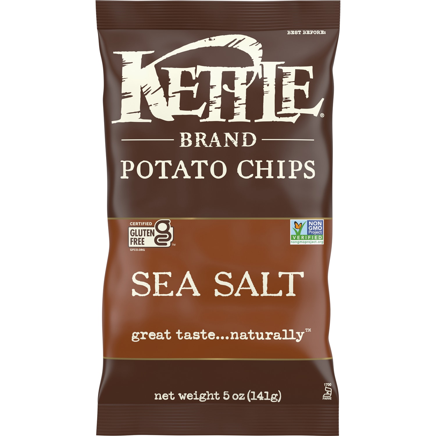 Kettle Brand Potato Chips, Sea Salt