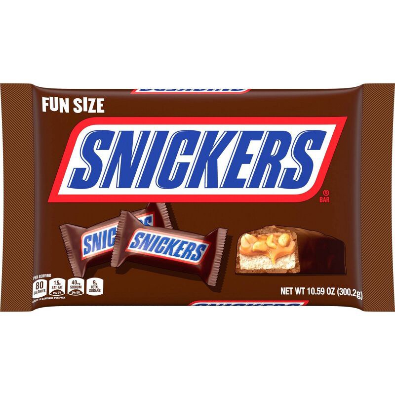 Snickers Chocolate Bars, Fun Size