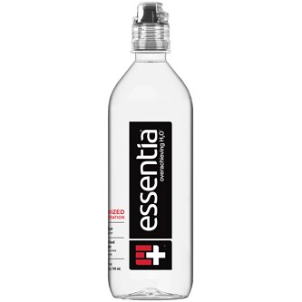 Essentia Alkaline Water, Sport Cap, Plastic Bottle