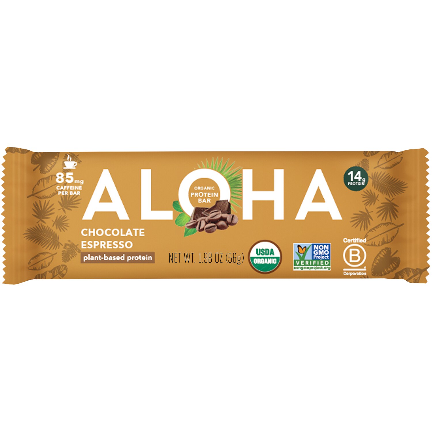 Aloha Organic Plant-Based Protein Bar, Chocolate Espresso