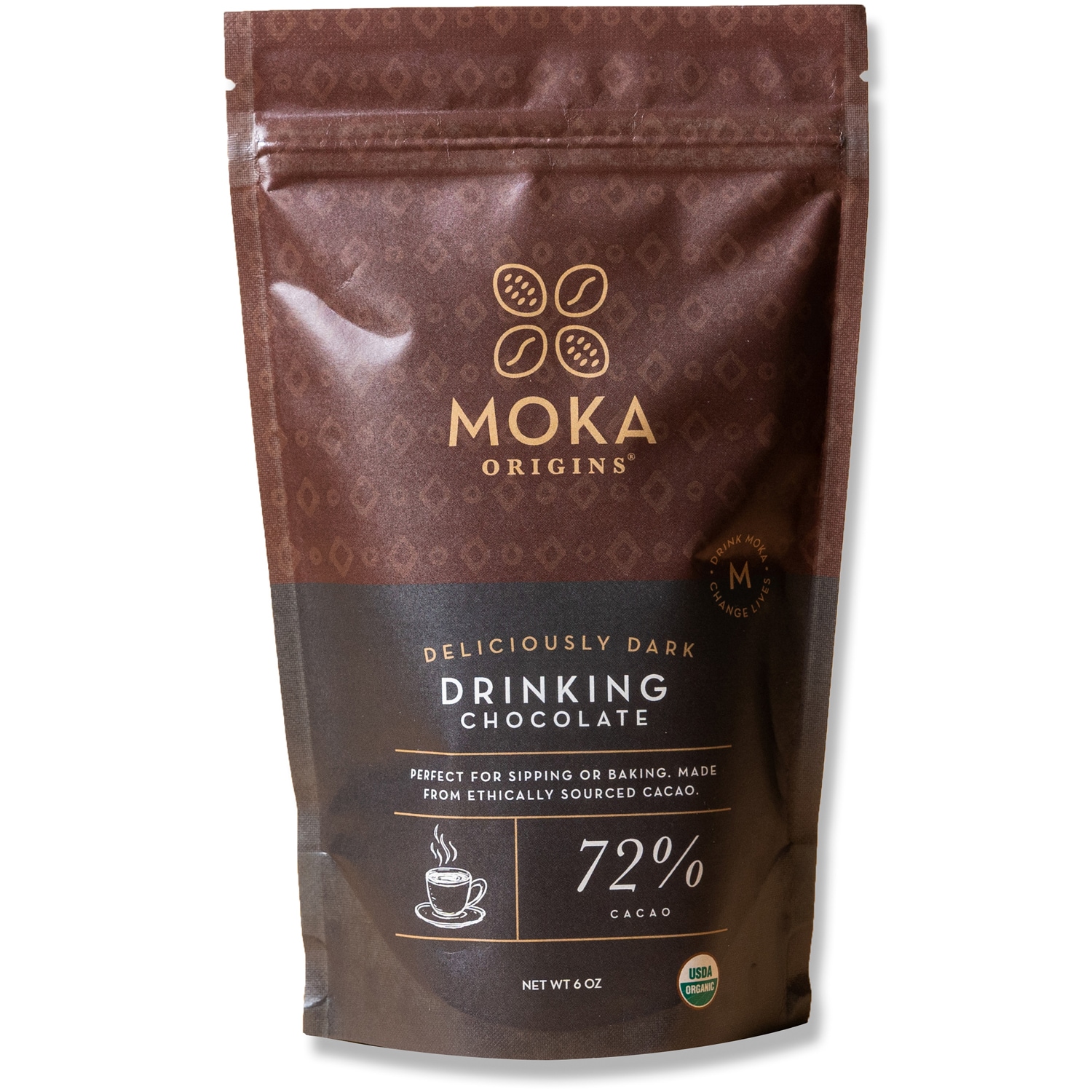 Moka Origins Drinking Chocolate, Pure Dark