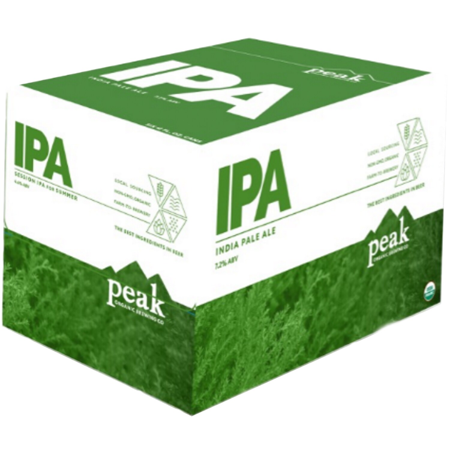 Peak Organic IPA, Glass Bottles