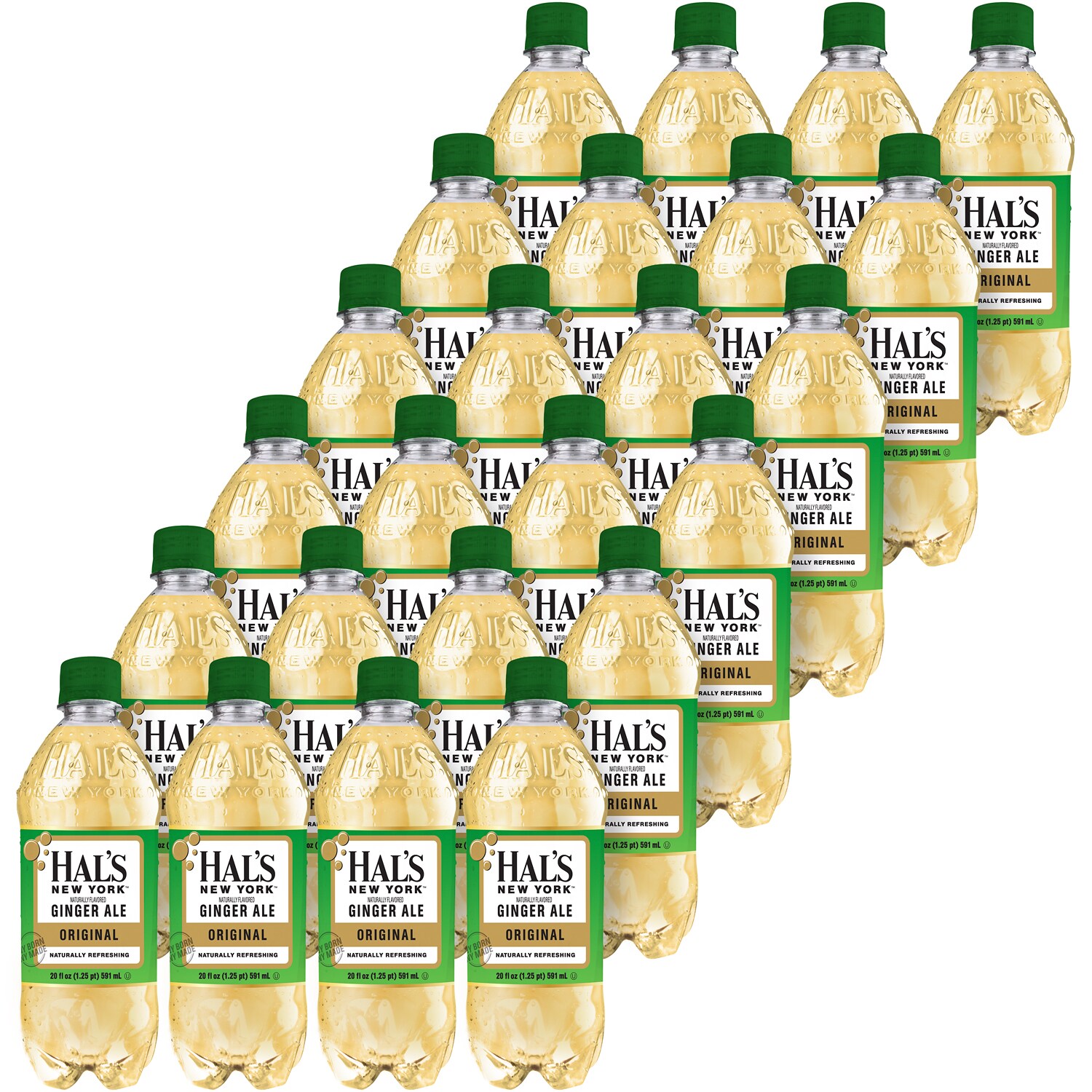 Hal's New York Original Ginger Ale, Plastic Bottles