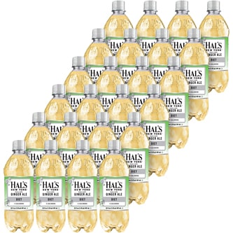 Hal's New York Diet Ginger Ale, Plastic Bottles