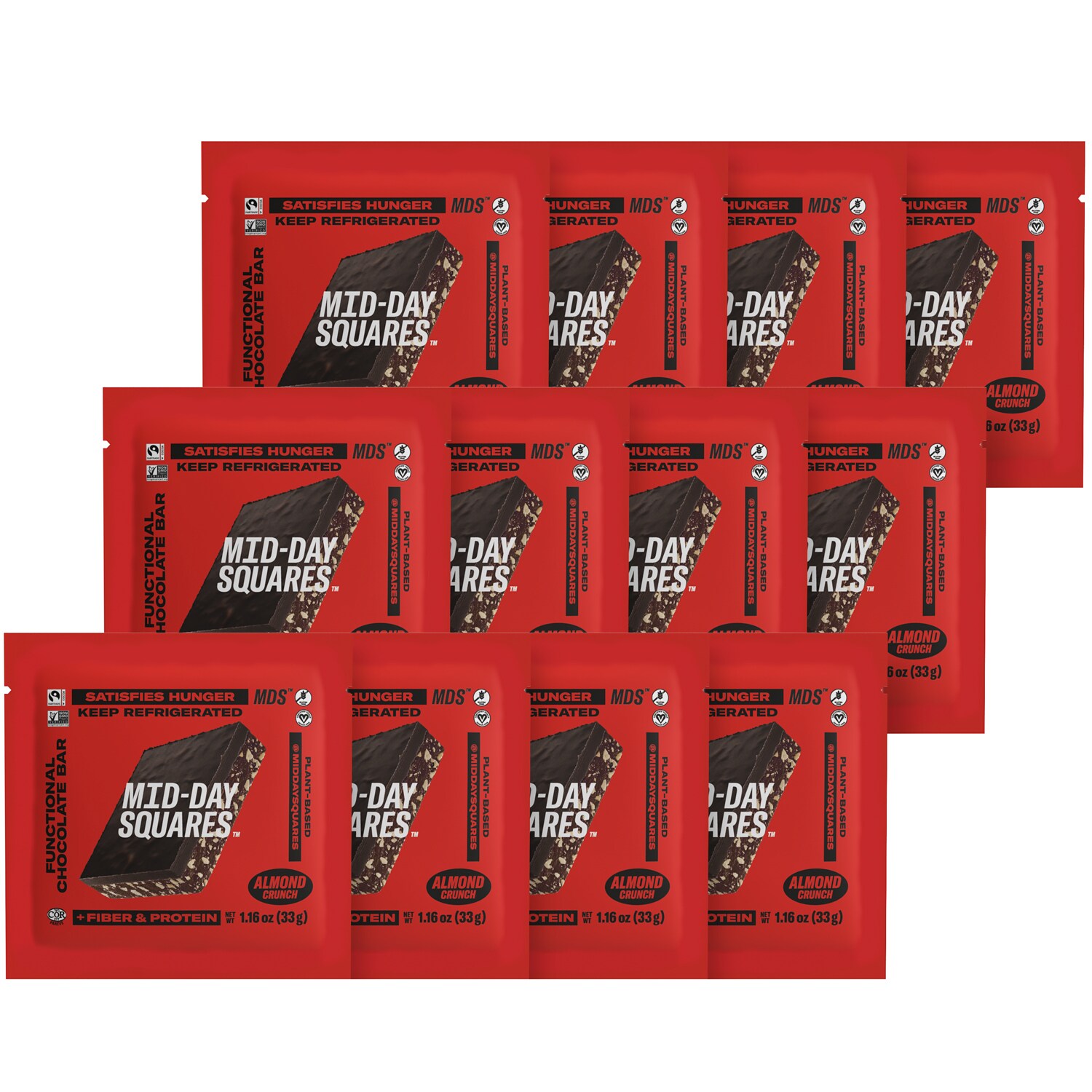 Mid-Day Squares Chocolate Squares, Almond Crunch