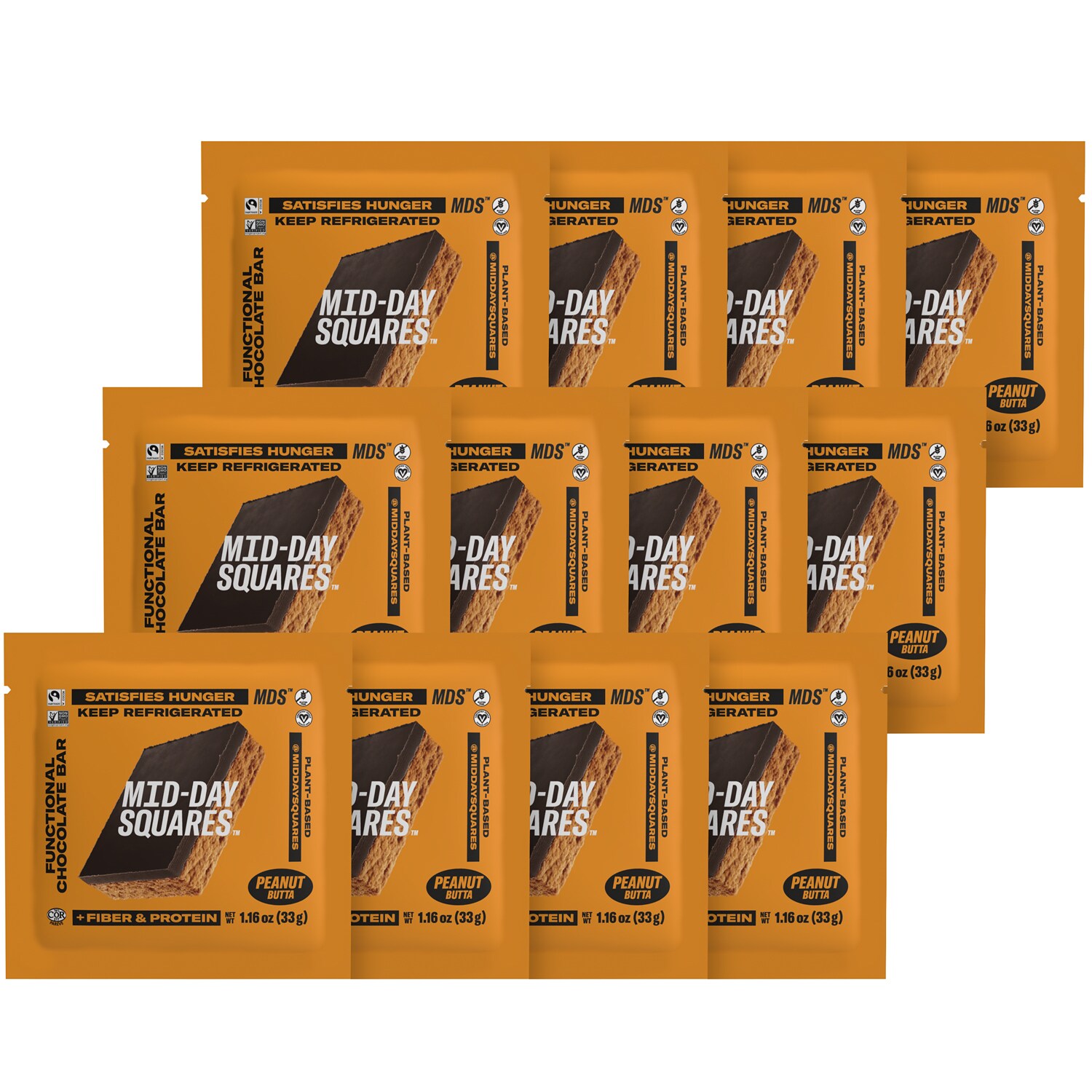 Mid-Day Squares Chocolate Squares, Peanut Butta