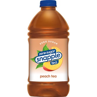 Zero Sugar Snapple Peach Tea, Plastic Bottle