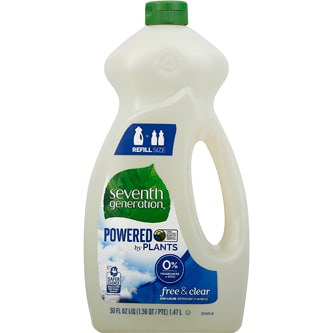 Seventh Generation Natural Dish Liquid, Free and Clear