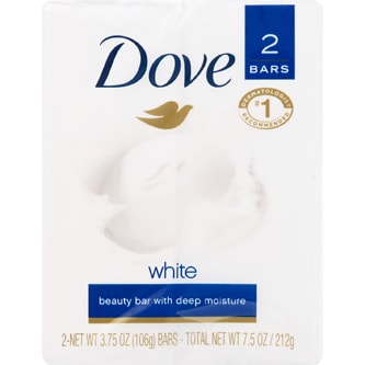 Dove Bar Soap, White