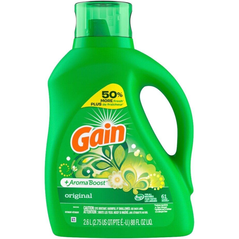 Gain + Aroma Boost Liquid Laundry Detergent, Original Scent
