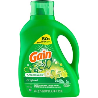 Gain + Aroma Boost Liquid Laundry Detergent, Original Scent