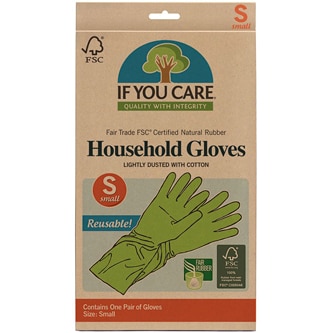 If You Care Cotton Flock Lined Household Gloves, Small