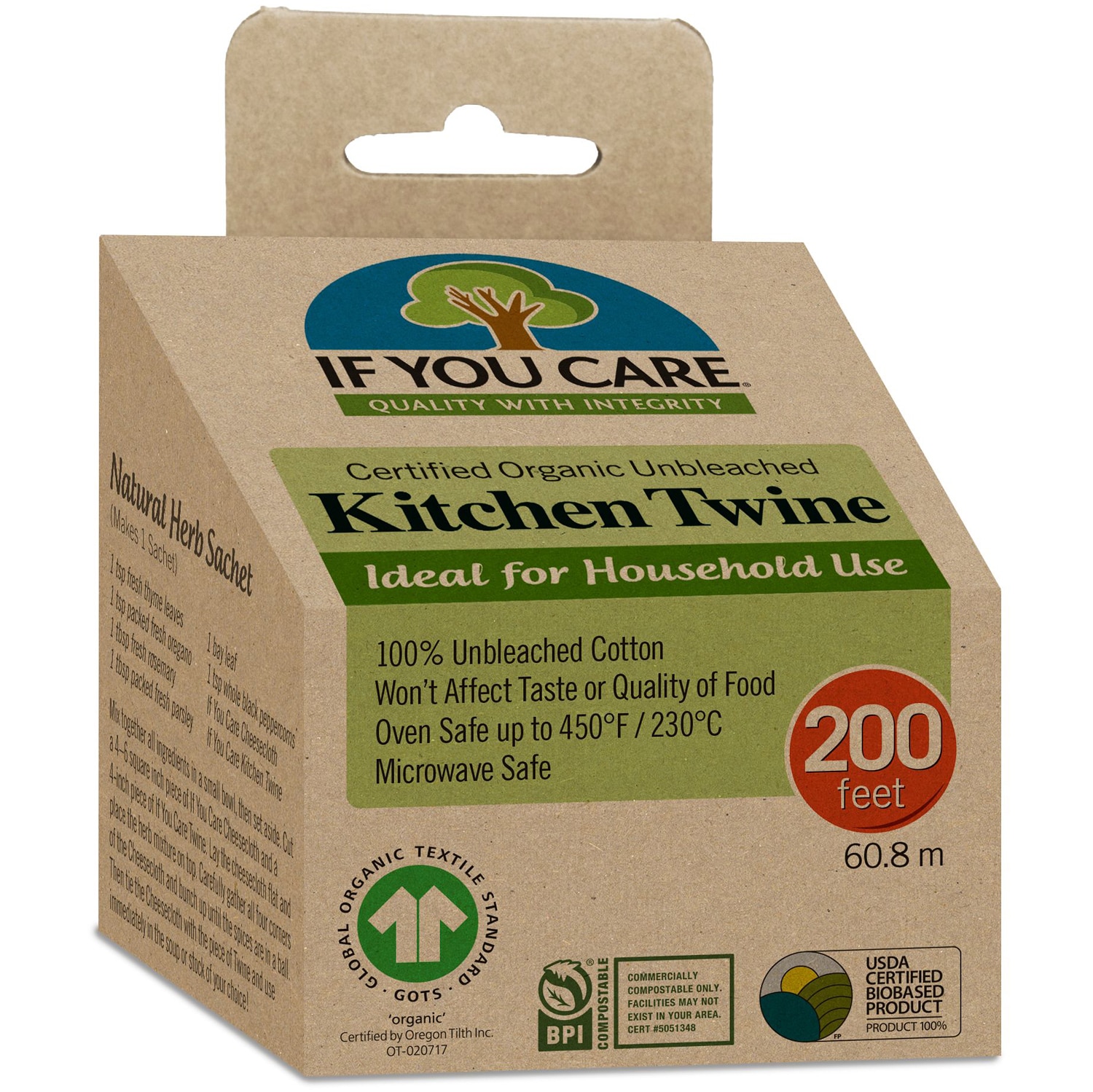 If You Care 100% Natural Cooking Twine
