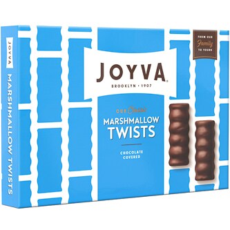 Joyva Chocolate Covered Marshmallow Twists, Vanilla Flavored
