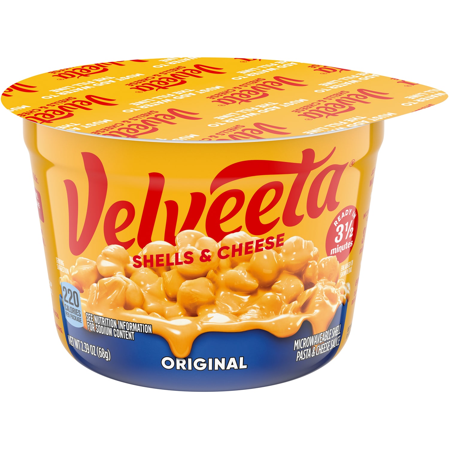 Kraft Velveeta Shells and Cheese in Microwavable Cup, Original