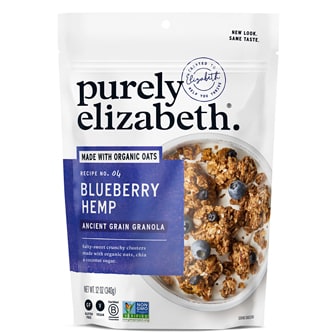 Purely Elizabeth Ancient Grain Granola, Blueberry Hemp