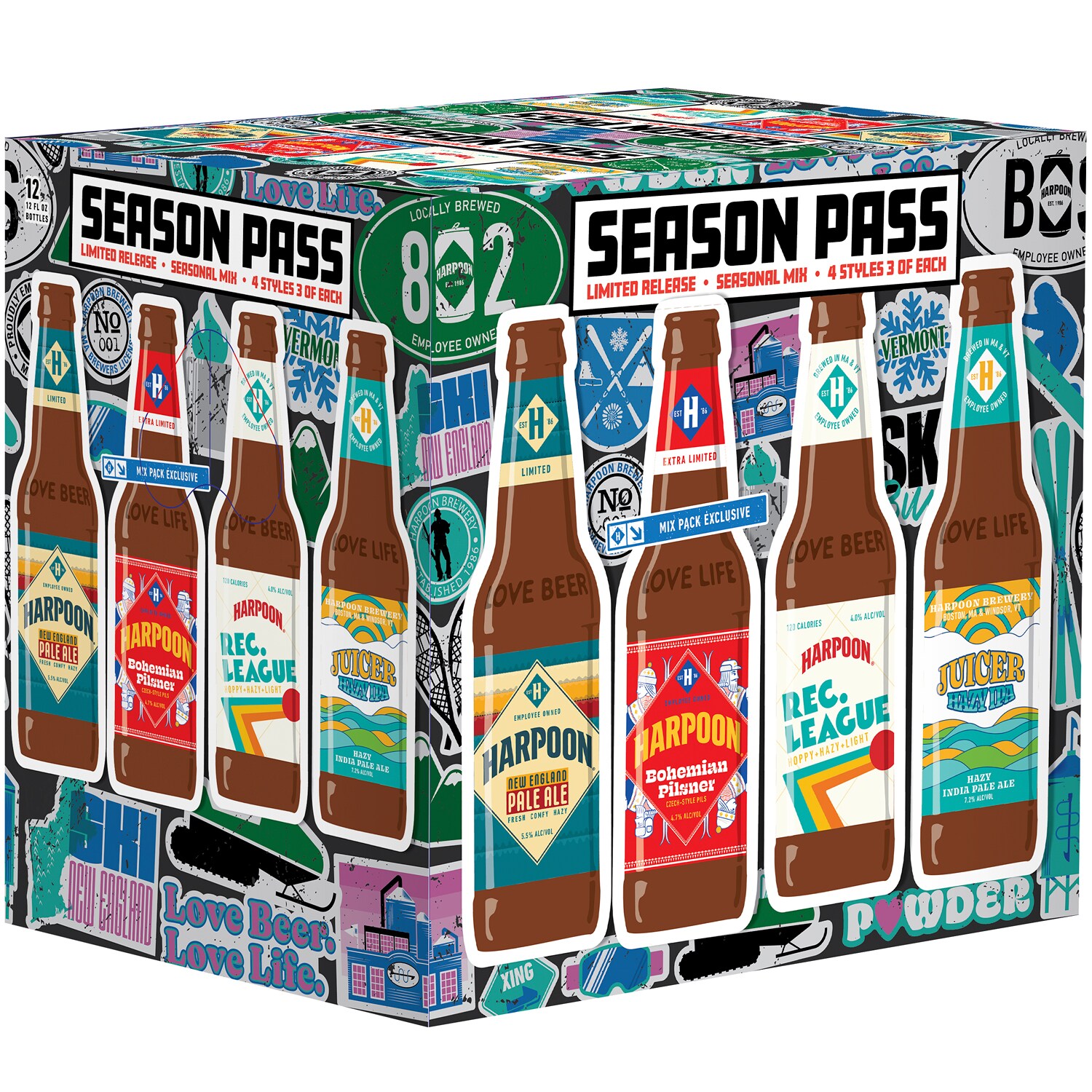 Harpoon Season Pass Mix Pack, Glass Bottles