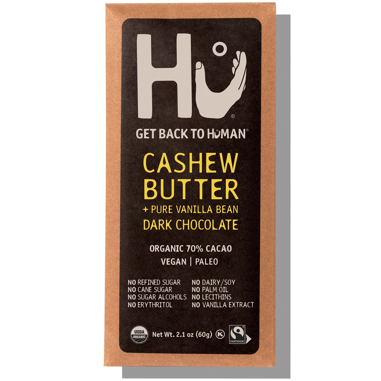 Hu Kitchen Dark Chocolate, Cashew Butter + Pure Vanilla Bean