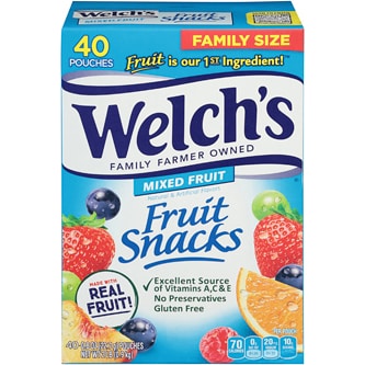 Welch's Fruit Snacks, Mixed Fruit, Family Size