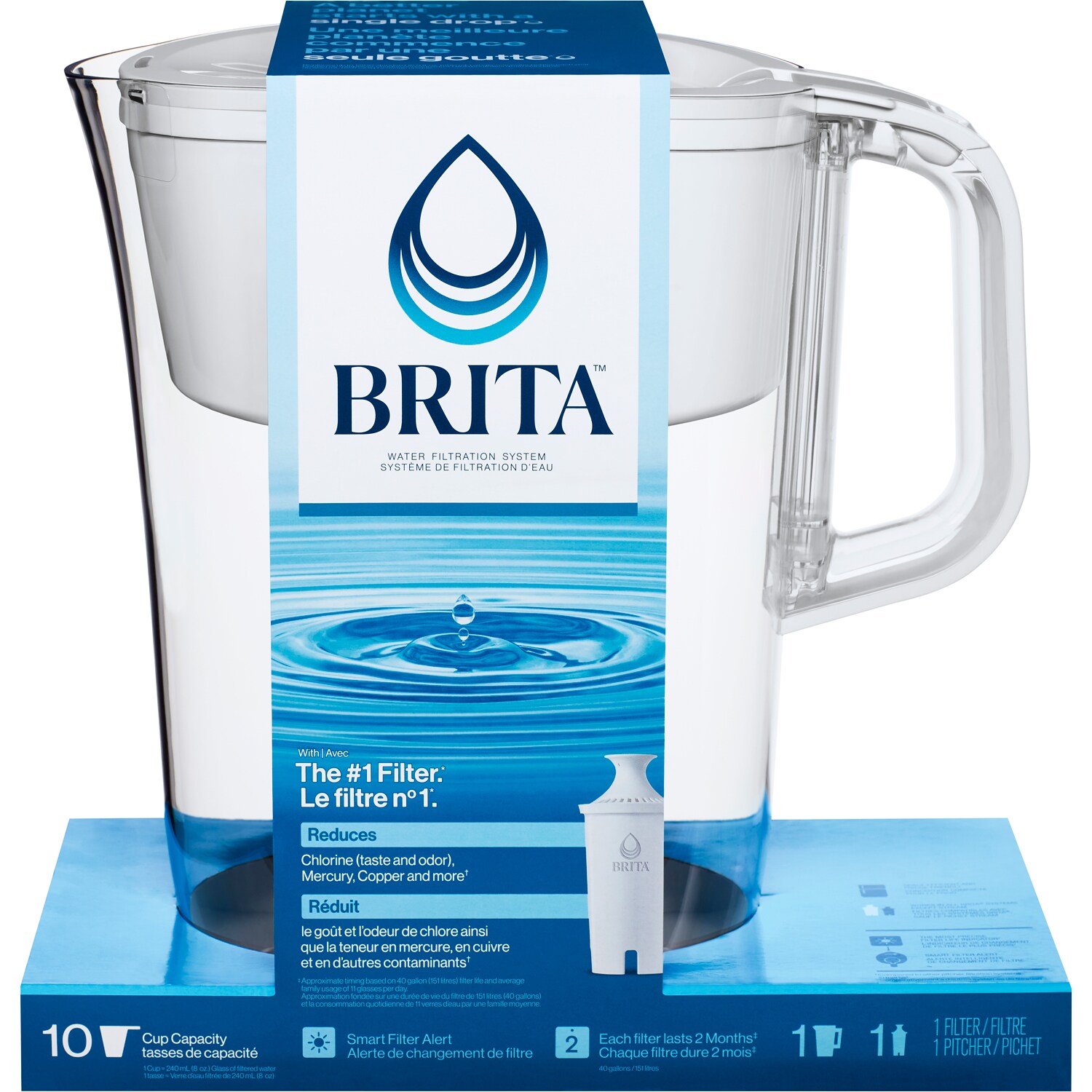 Brita Tahoe Large Water Filter Water Pitcher