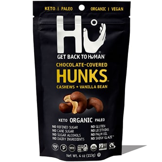 Hu Kitchen Chocolate-Covered Hunks, Cashews + Vanilla Bean