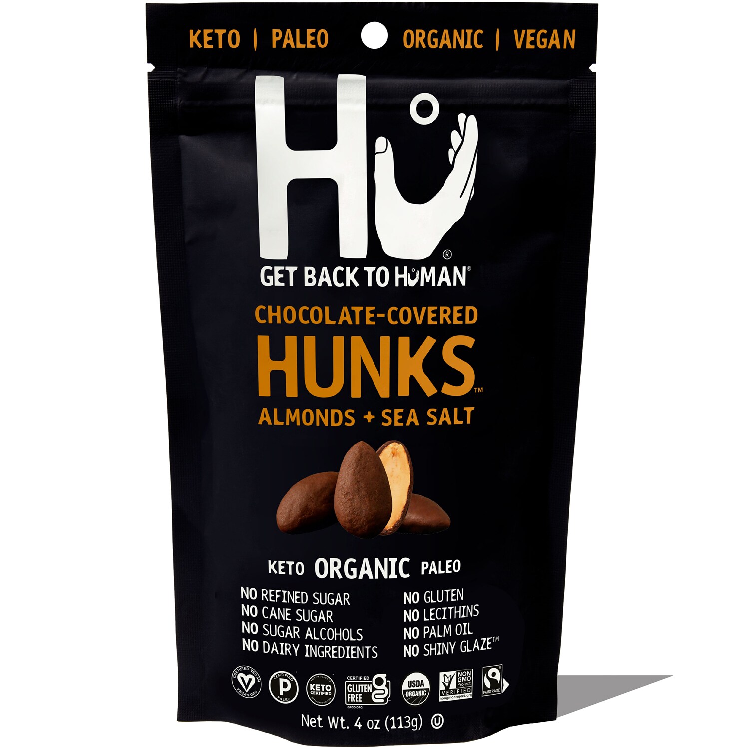 Hu Kitchen Chocolate-Covered Hunks, Almond + Sea Salt