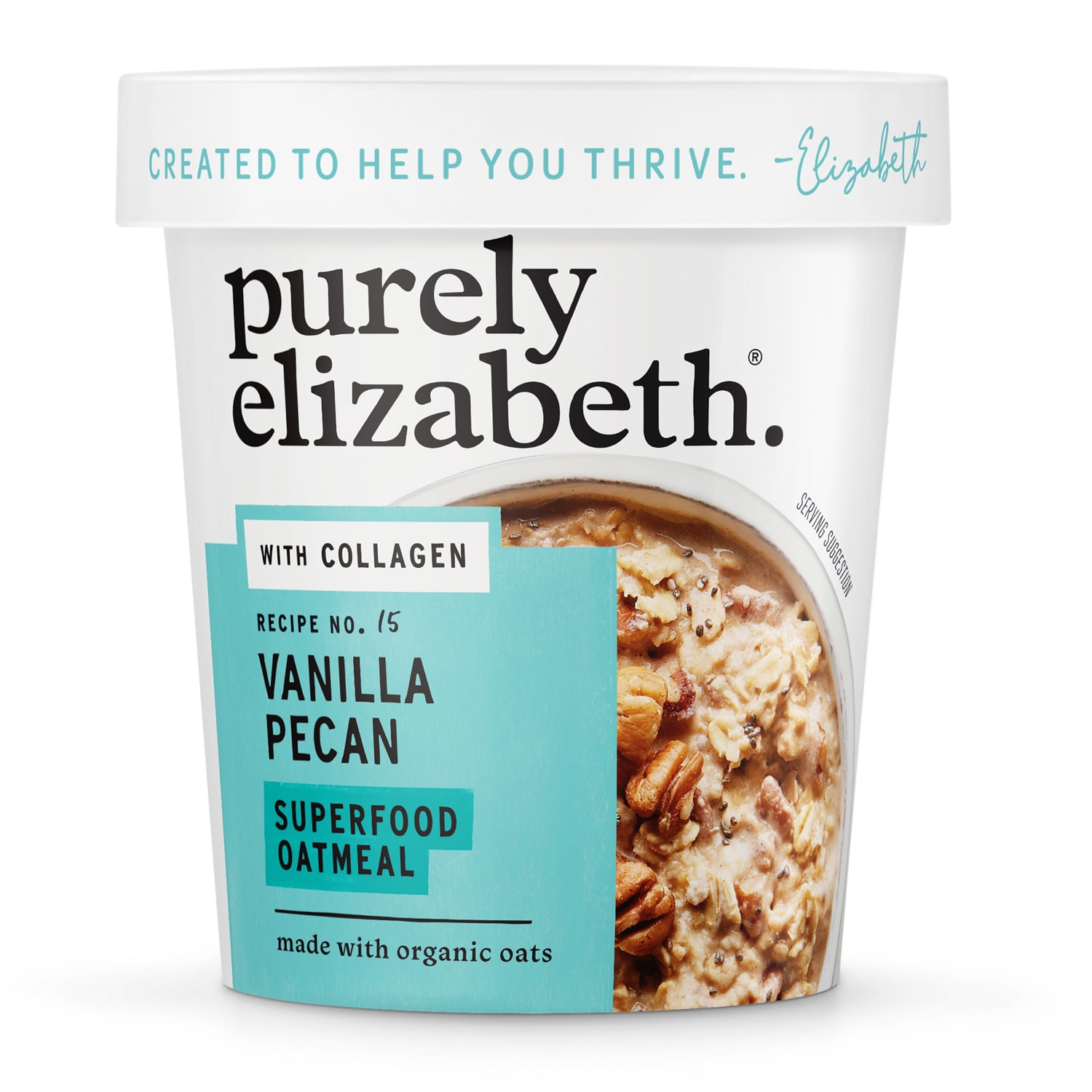 Purely Elizabeth Superfood Oatmeal with Collagen, Vanilla Pecan