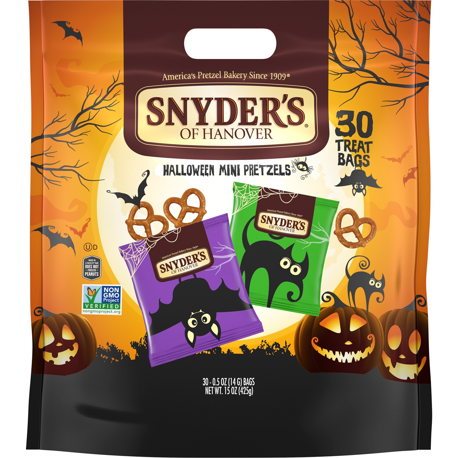 Snyder's of Hanover Halloween Mini Pretzels Snack Packs