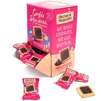 Michel et Augustin Cookie Squares, Dark Chocolate and Sea Salt