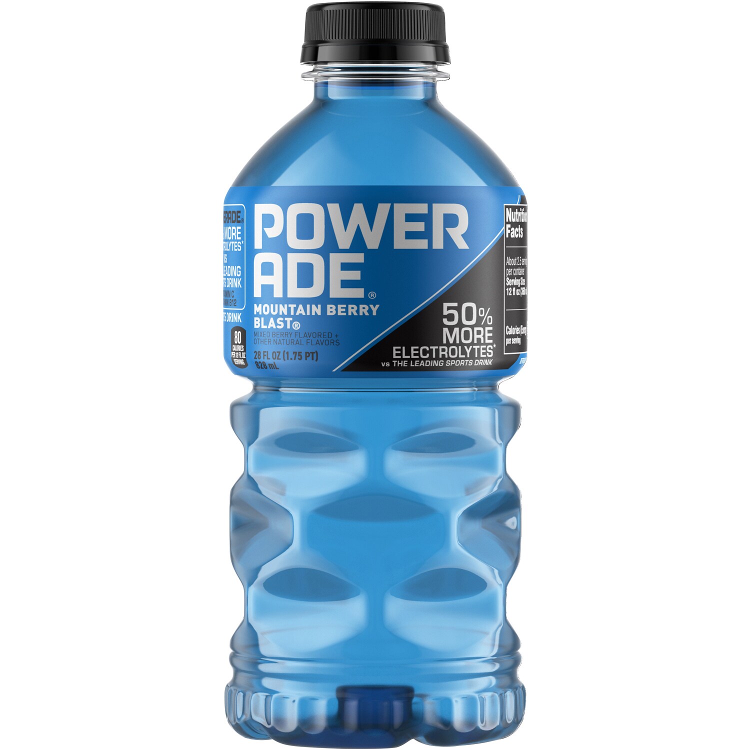 Powerade Sports Drink, Mountain Berry Blast, Plastic Bottle
