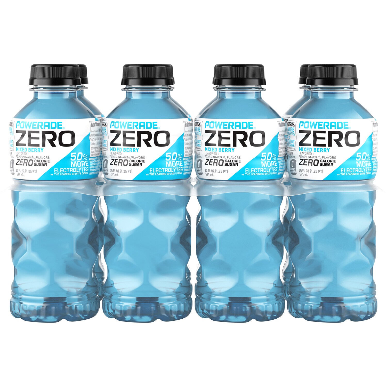 Powerade Zero Sports Drink, Mixed Berry, Plastic Bottles