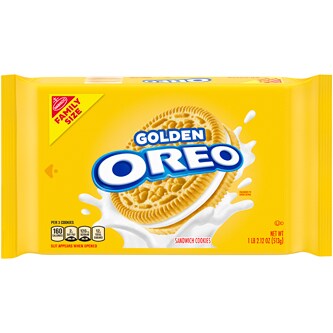 Nabisco Oreo Golden Sandwich Cookies, Family Size