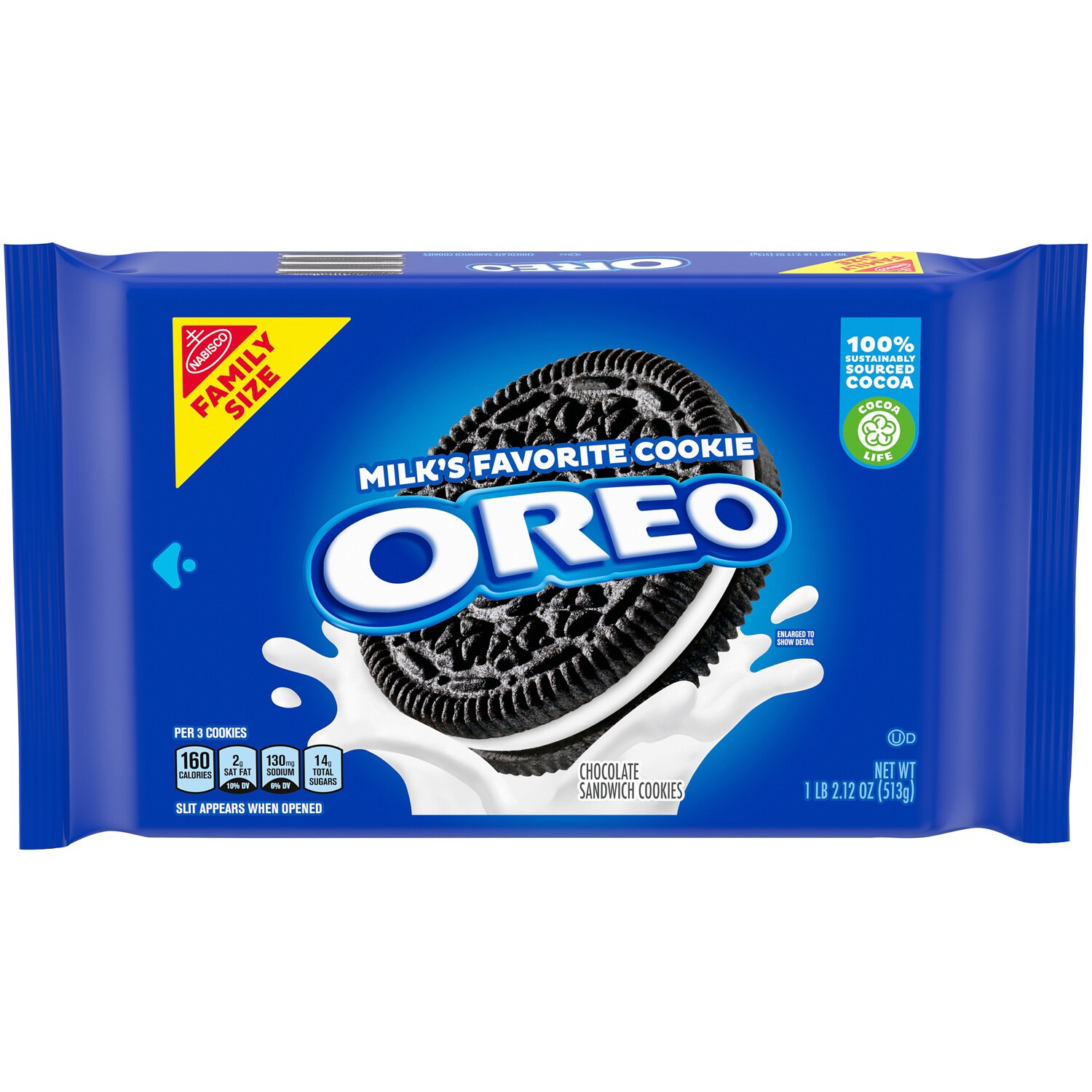 Nabisco Oreo Chocolate Sandwich Cookies, Family Size