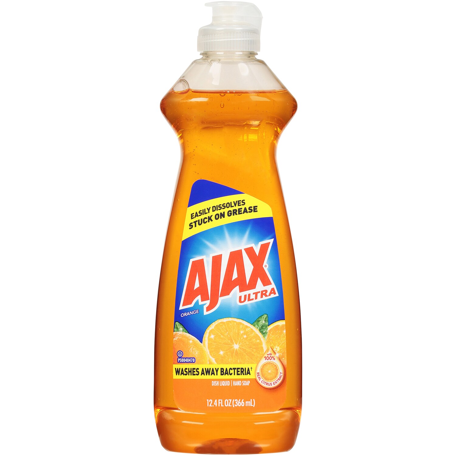 Ajax Ultra Triple Action Dish Liquid, Orange