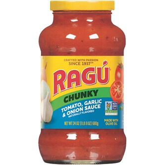Ragu Chunky Sauce, Tomato, Garlic & Onion