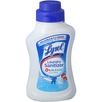 Lysol HE 0% Bleach Laundry Sanitizer, Crisp Linen