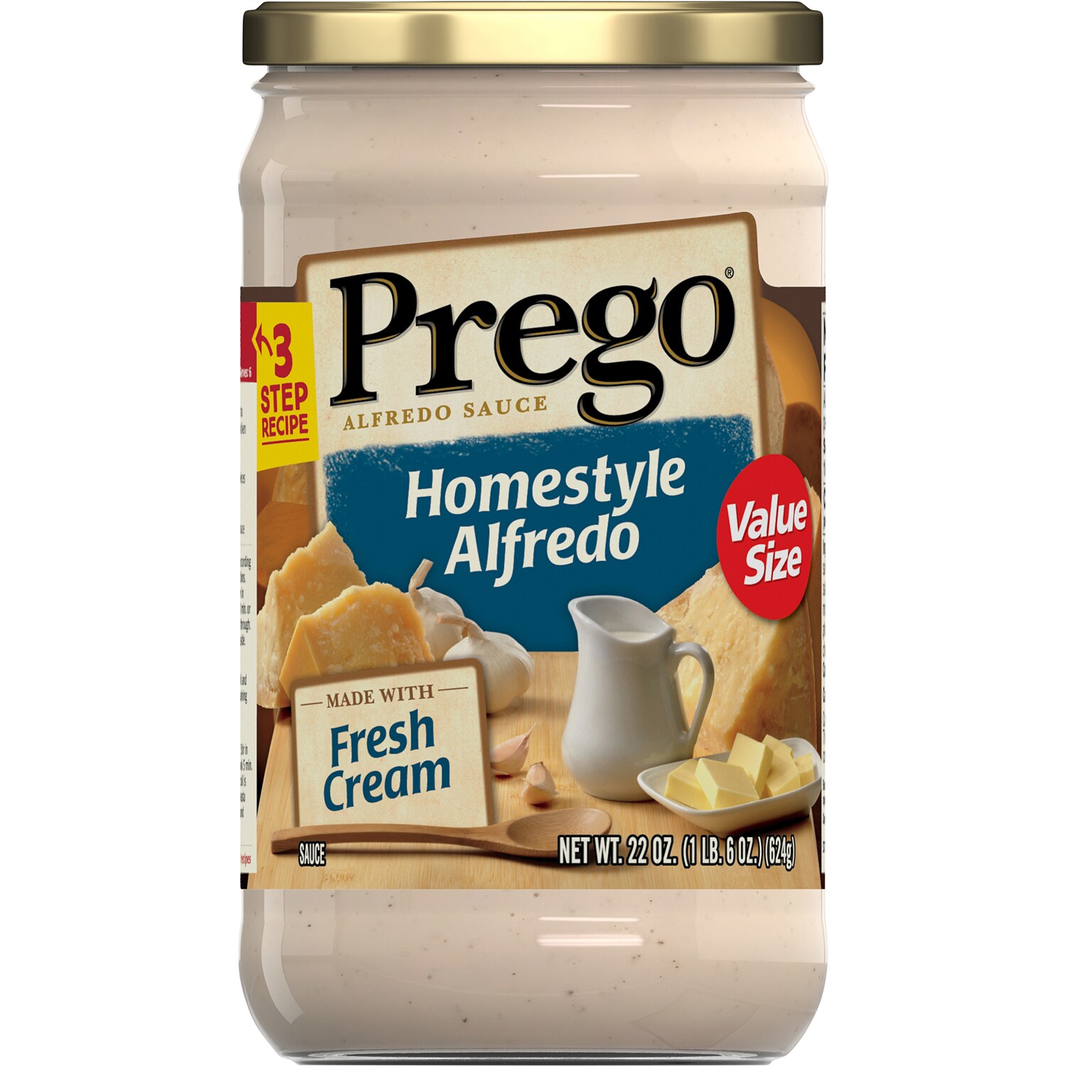 Prego Homestyle Alfredo Sauce, Value Size