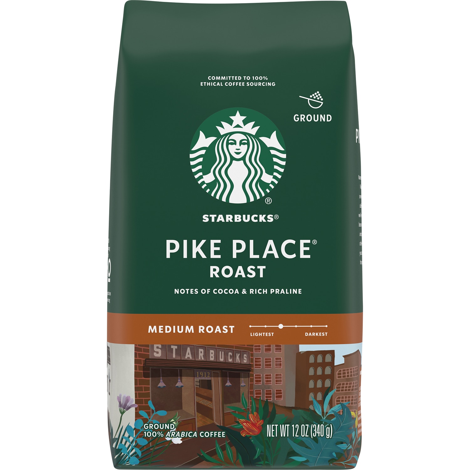 Starbucks Medium Pike Place Roast Ground Coffee