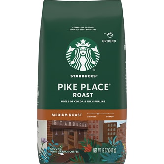 Starbucks Medium Pike Place Roast Ground Coffee