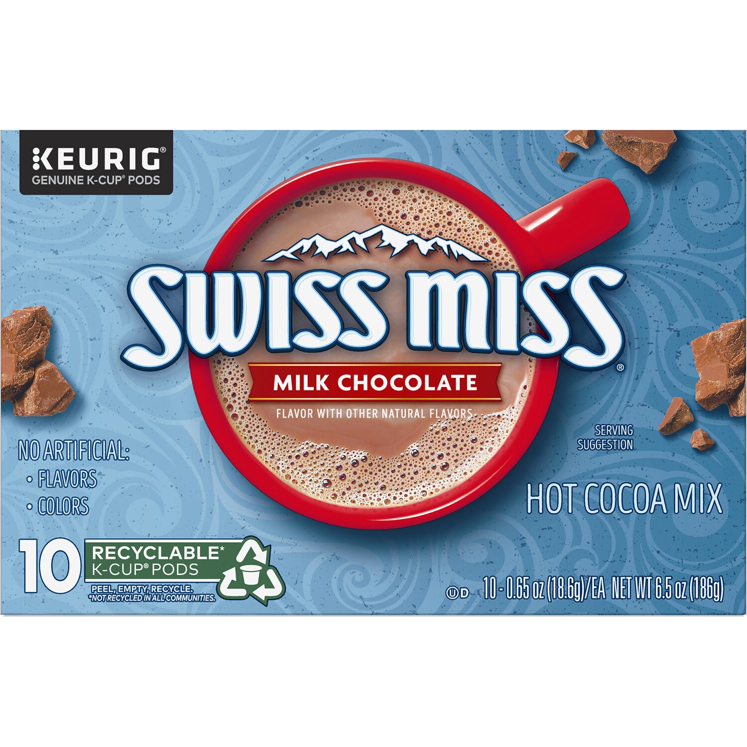 Swiss Miss Milk Chocolate Hot Cocoa Mix, K-Cups