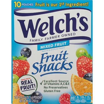 Welch's Fruit Snacks, Mixed Fruit
