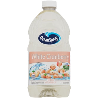 Ocean Spray White Cranberry Juice Drink, Plastic Bottle
