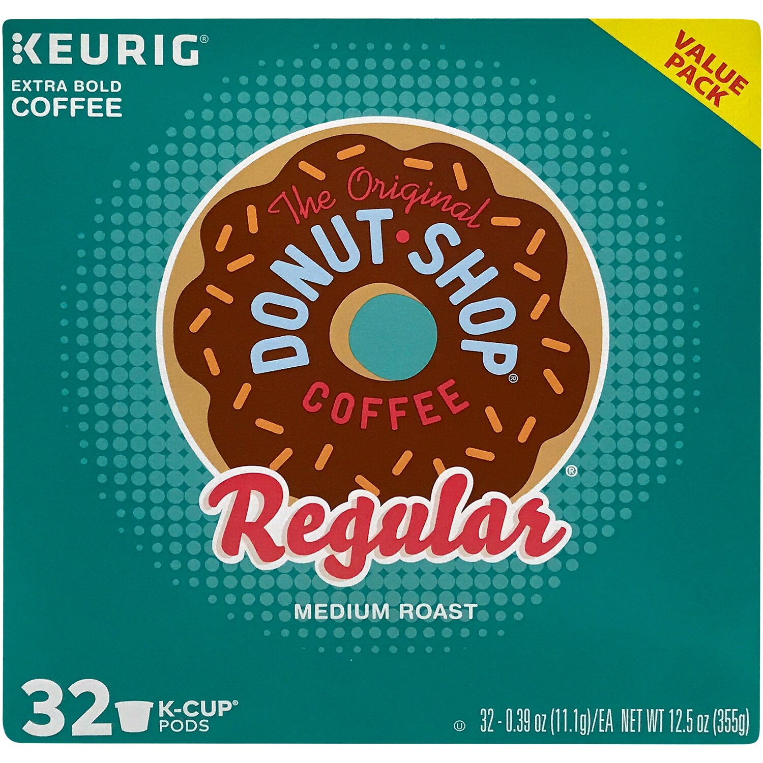 The Original Donut Shop Medium Roast Extra Bold Coffee, K-Cups